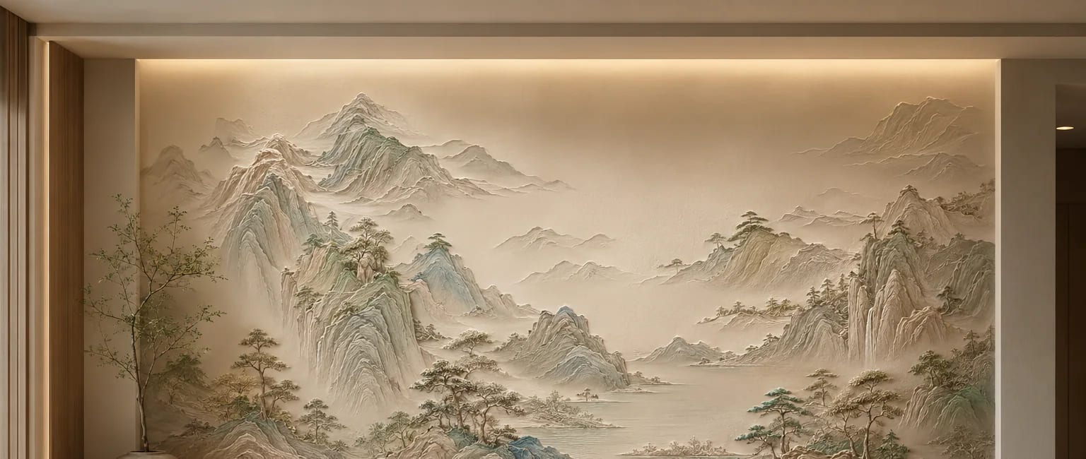 千峰入境侧光与层次关系