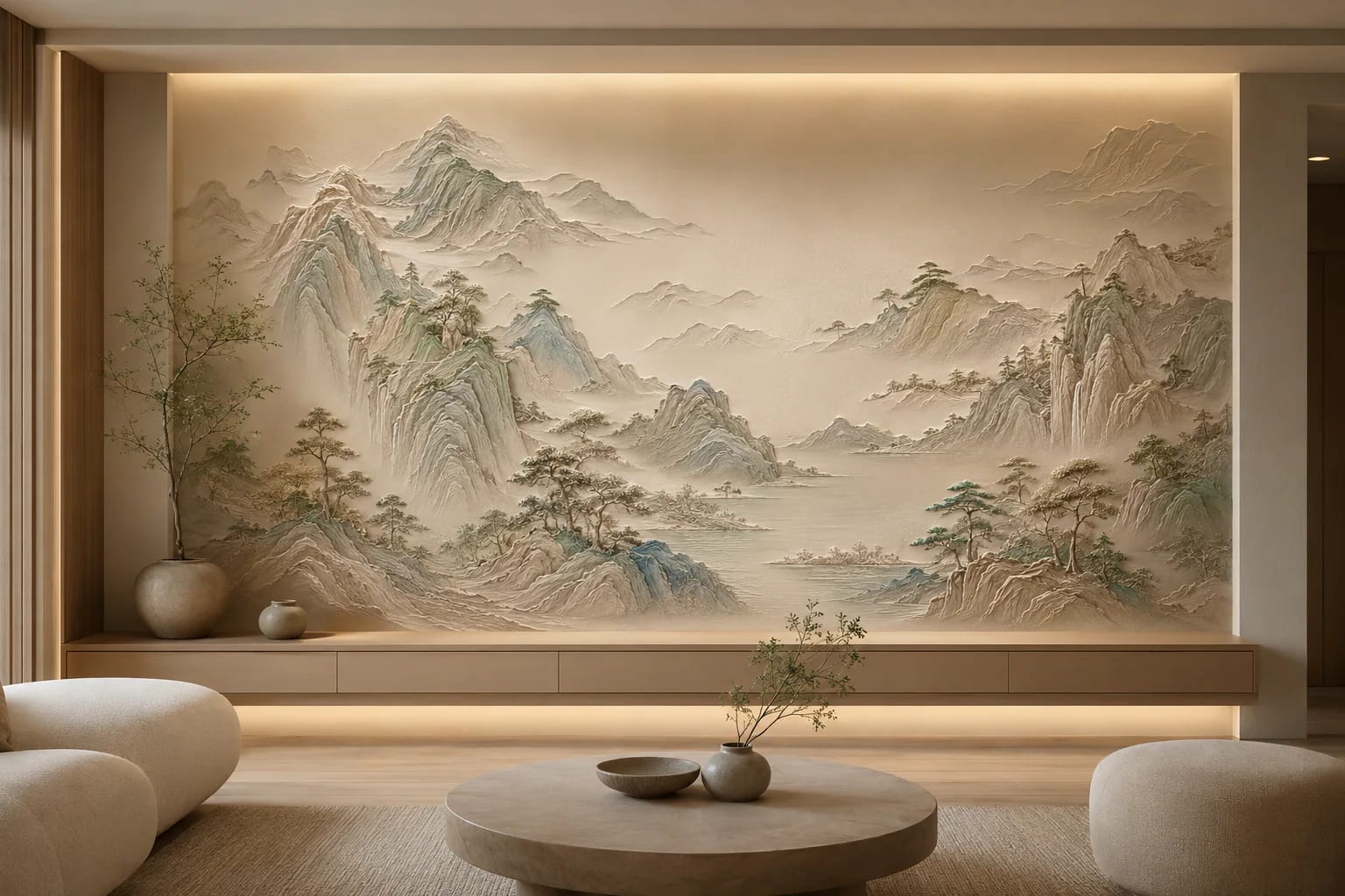 千峰入境整体空间效果