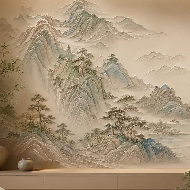 千峰入境表面肌理细节