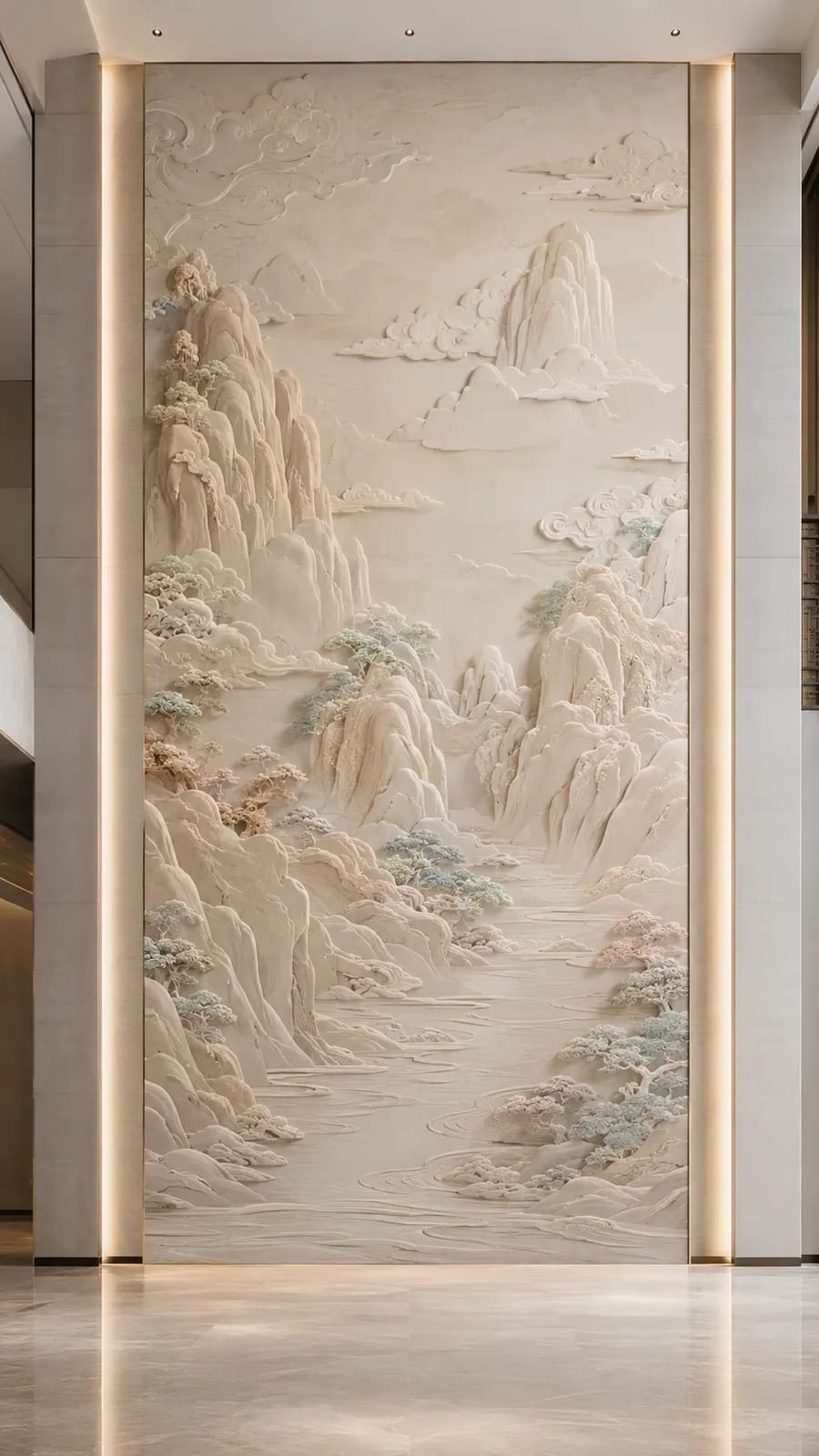 远山含黛 · 05,山水意境浮雕空间效果参考