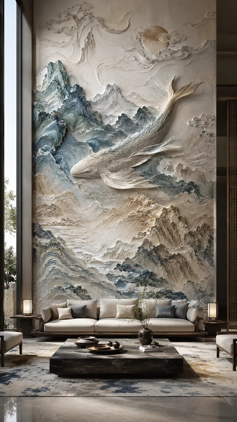 流动界面,抽象肌理浮雕空间效果参考