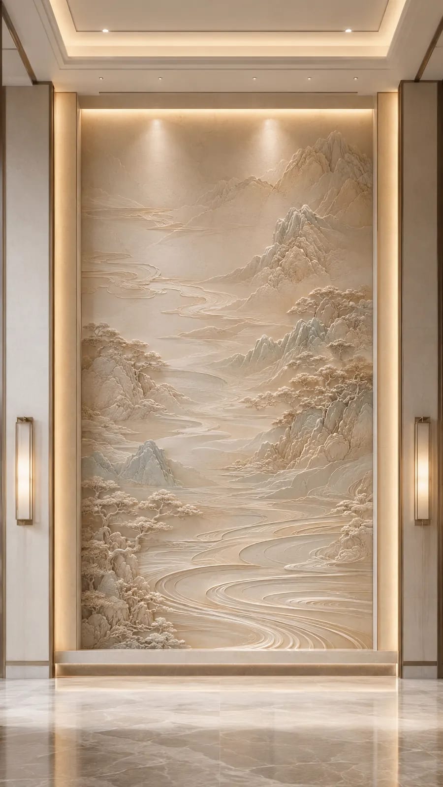 溪山无尽 · 07,山水意境浮雕空间效果参考