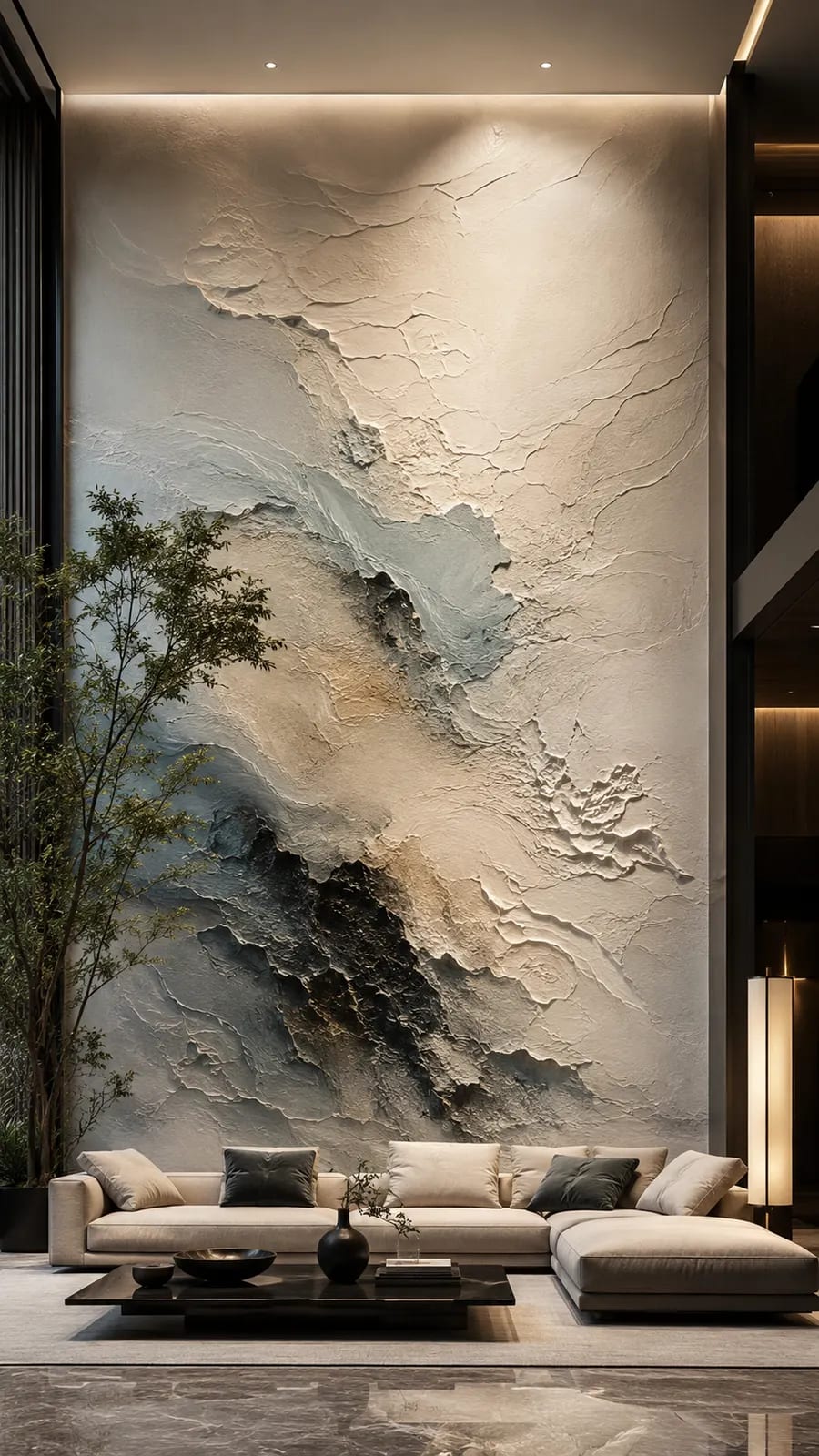 流动界面 · 12,抽象肌理浮雕空间效果参考