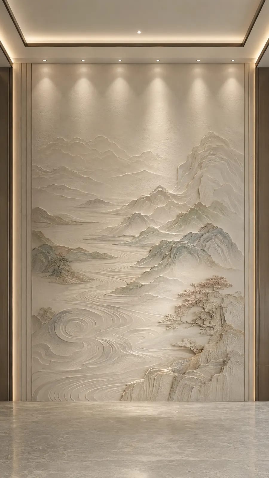 远山含黛 · 02,山水意境浮雕空间效果参考