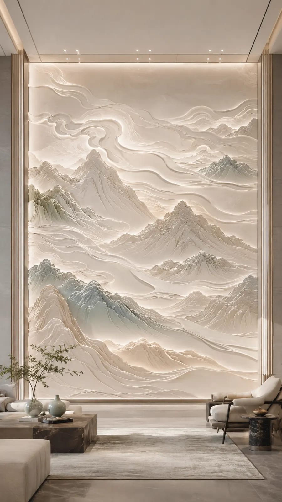 沧海流光 · 02,海潮波纹浮雕空间效果参考