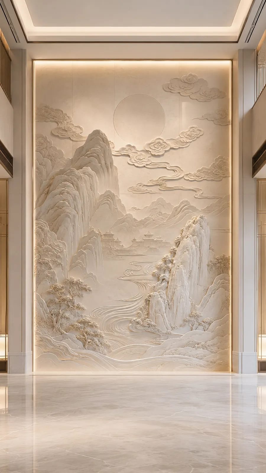 层峦叠影 · 06,山水意境浮雕空间效果参考