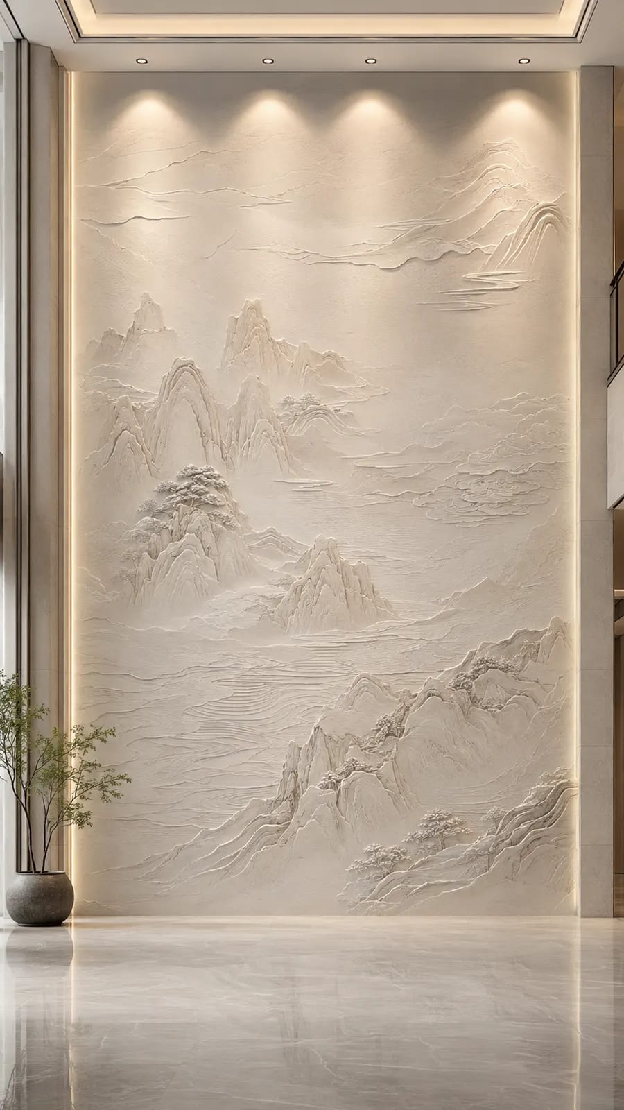 云岫清晖 · 07,山水意境浮雕空间效果参考