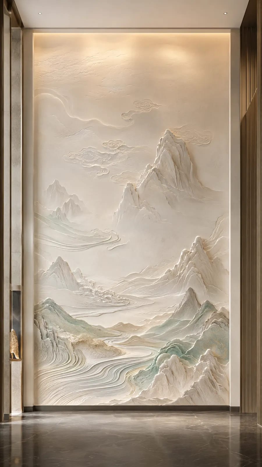 林泉清响 · 05,山水意境浮雕空间效果参考