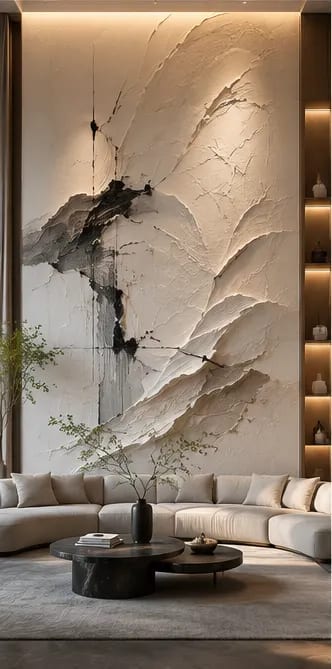自然留痕 · 14,抽象肌理浮雕空间效果参考