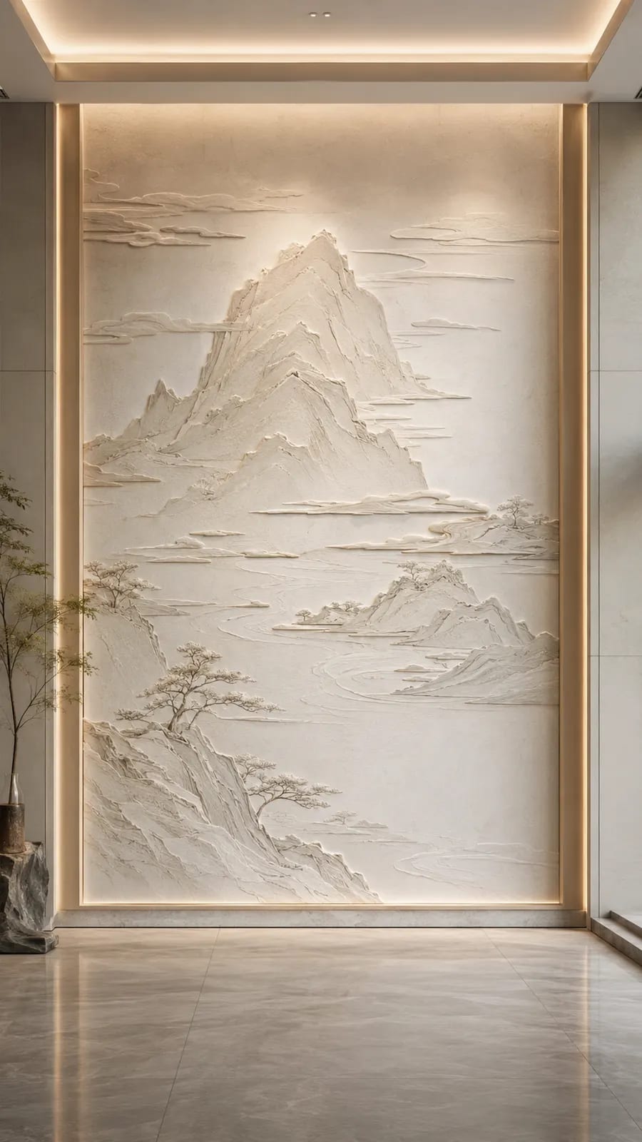 空山新雨 · 04,山水意境浮雕空间效果参考