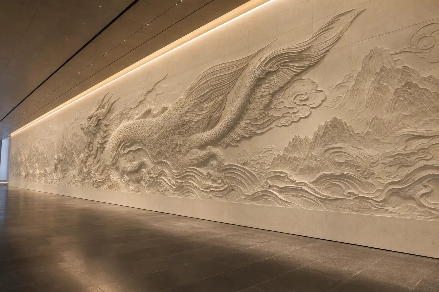 山海灵境,山海异兽浮雕空间效果参考