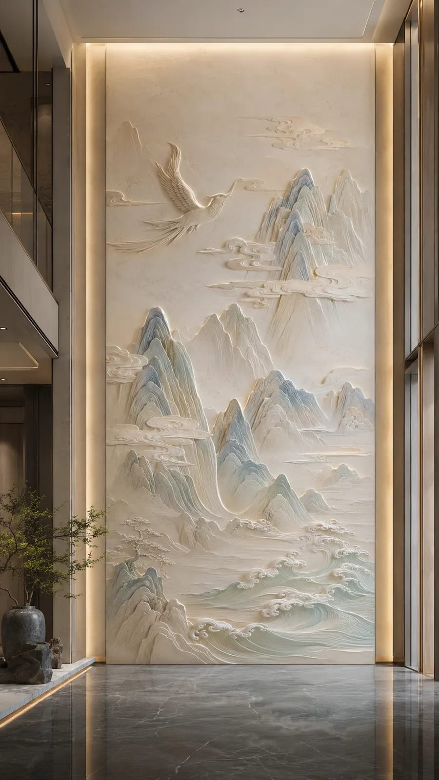 云岫清晖 · 06,山水意境浮雕空间效果参考