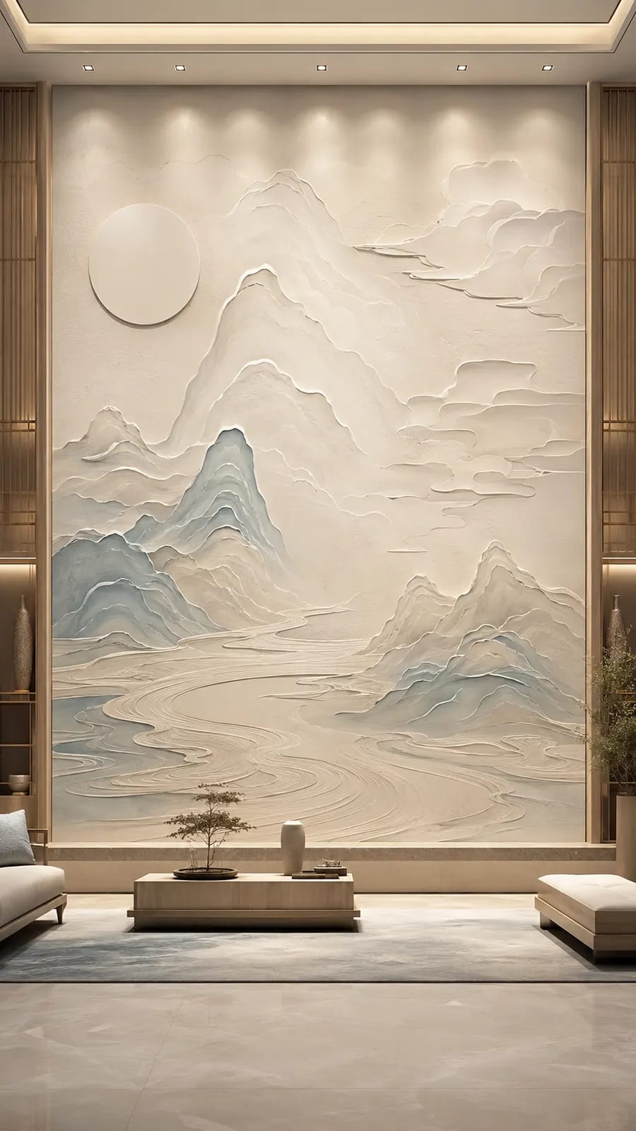 远山含黛 · 03,山水意境浮雕空间效果参考