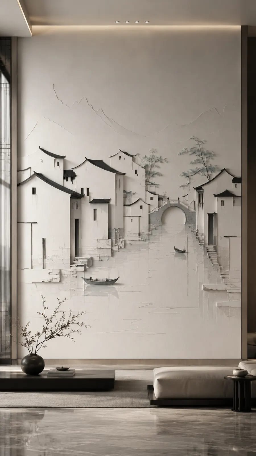 云起山川 · 09,山水意境浮雕空间效果参考