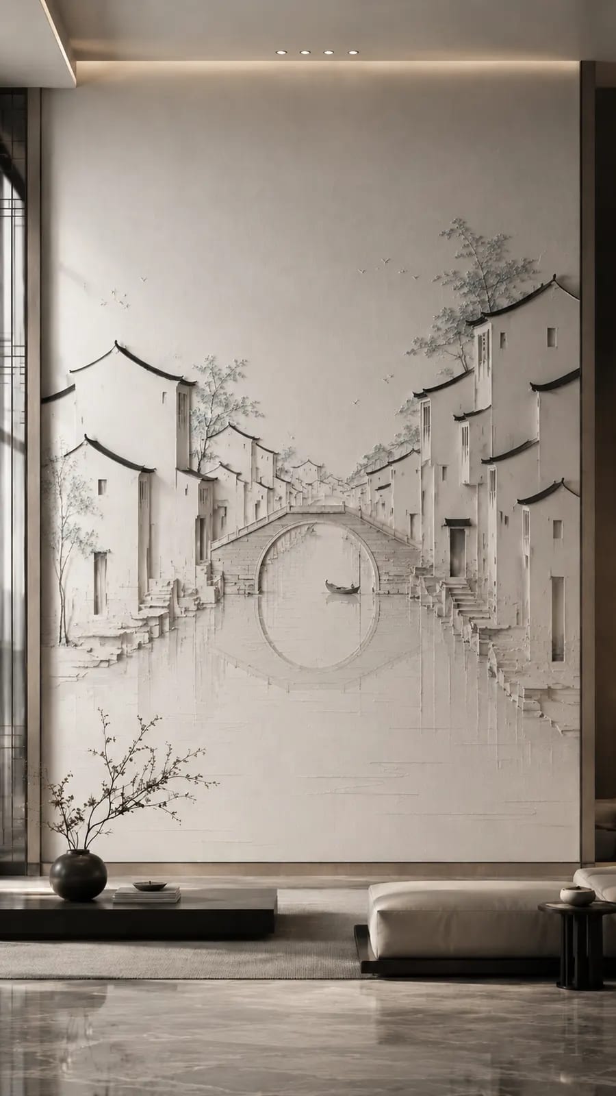 松壑听泉 · 10,山水意境浮雕空间效果参考
