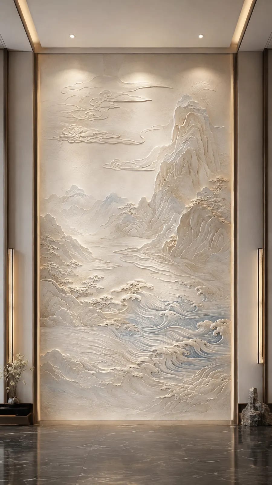 云起山川 · 06,山水意境浮雕空间效果参考