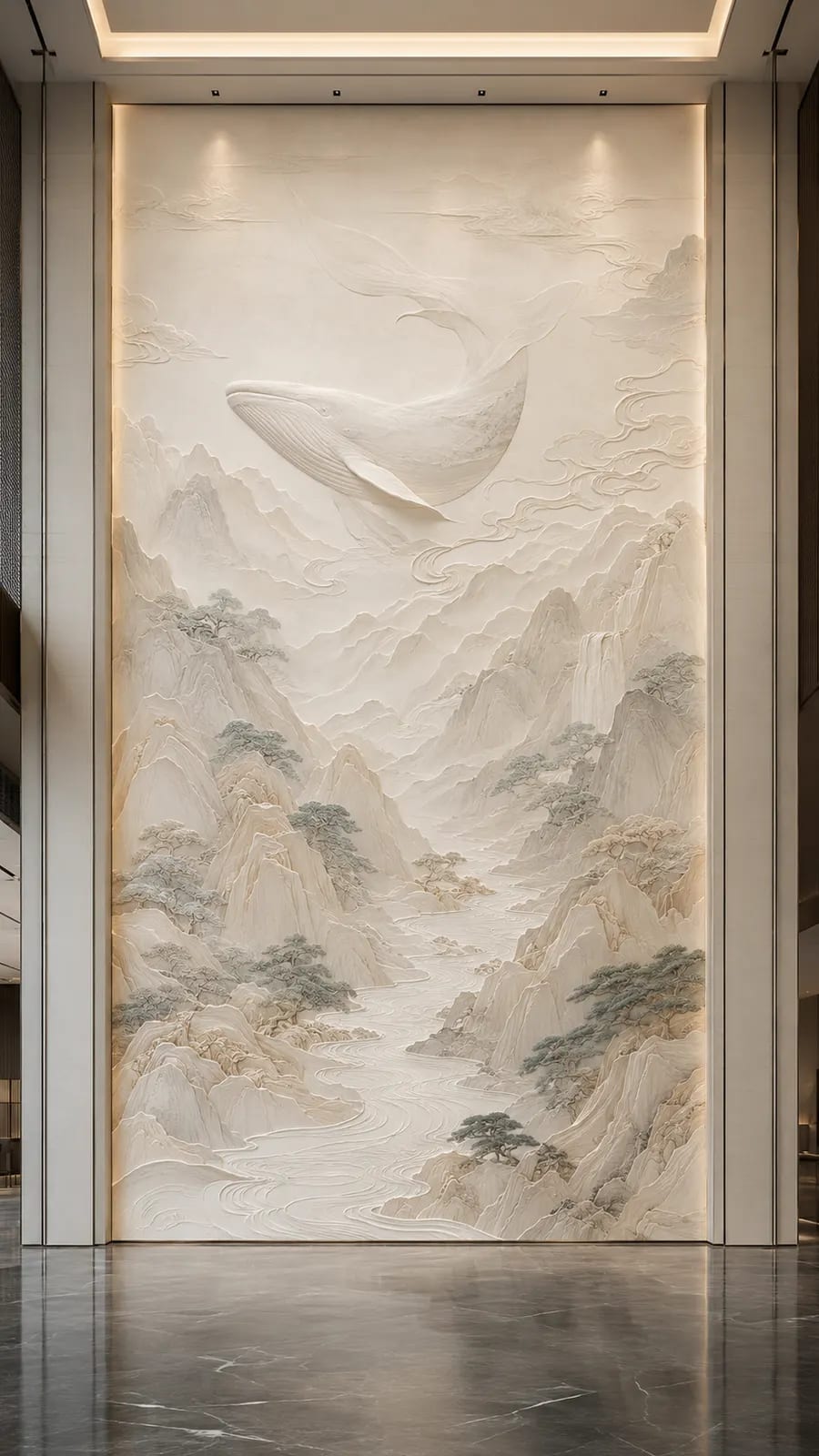 烟岚入画 · 07,山水意境浮雕空间效果参考