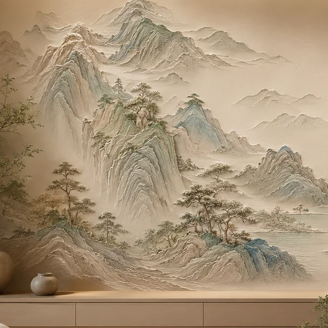 千峰入境表面肌理细节